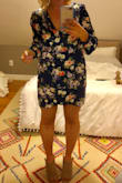 This dress was such a good purchase. It's flattering, comfortable, and the print and colors are so pretty. I wore to my friends baby shower with a pair of wedges and got a ton of compliments! The fabric and sleeves are light and the length is perfect-not too short, but fun. So happy with it and the shipping was so fast! - Brettlyn C.