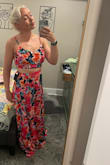 Really gorgeous but long. Also between M/L based on reviews. I went with L since M was out of stock, but it feels a bit big. Looking at reviews, I'm not sure the M would fit. Way too long for a typical height woman. - Sarah F.