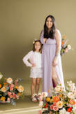 I ordered this dress in three colors, for some reason, the lavender one seemed to run a little bit larger. Absolutely gorgeous dress, so beautiful and photographs well! I used it for a Mother's Day photo shoot. - Erin R.