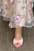 This is so cute and so elegant at the same time. Heels are short but perfect. It's giving a very classy and sophisticated look! - Juanita