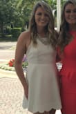 I love love LOVE this dress. I bought it for Easter brunch and got SO many compliments on it! Comfortable and not see through at all. I can't wait to wear it again - Erin P.