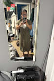 The dress is pretty small for my arms, and it also runs pretty long. - Carla P.
