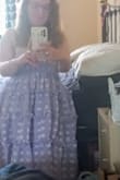 Now as a someone who's a UK size 12 I never thought I would fit into a x small, but I went with the size finder recommenion, so glad I did fits beautiful- fitted but not tight, on my boob's- that's just my shape I carry weight on my top half, my legs are slimmer, I'm small in height so it's floor length stood up, so I need to find shoes but that'll come. Would buy from Lulus again without thinking, the quality of the dress is fantastic. As a wheelchair user, I was worried that I wouldn't be able to wear all day, but it's so comfy and doesn't get caught in my wheelchair wheels. Can't wait to wear this for my birthday. - Grace H.