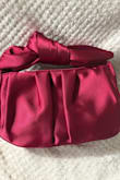 This bag is truly a perfect size!! Fits phone, glasses, lip gloss, etc, and the 2 magnetic buttons to hold it closed are strong and nice. It's also a beautiful color! Got the pink to match a flower on my MOB dress perfectly and can wear with other dresses too. Great price and value, and I looked all over! - Wendy B.