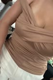 Cute top. Material is nice and soft. Great fit. - Cynthia A.