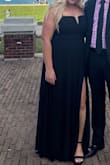 This dress was perfect! It had just about of structure and flow. I am curvy and have a softer belly, and this helped give me confidence without wearing too tight of a dress, but still hugged the right places just enough. The chiffon was light and flowy, and I got a ton of compliments! Be sure to wear some high heels- the length was a bit too long and I didn't have time to alter it. Definitely recommend! - Lindsey W.