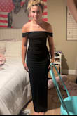 This dress is really nice. Definitely a great bridesmaid dress. We did end up going with a different option because the slit in the back looked a little weird when you walk. - Hailey H.