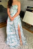 I absolutely LOVE this dress. It fits perfectly and is definitely true to size. I am very excited to wear this dress to my next school dance! It is very long (in this photo I'm wearing 5 inch heels, I'm normally only 4' 10", but you would be able to alter it to be shorter. It was also an amazing price for how incredible it is. I will be wearing this beautiful dress as much as I possibly can. :) - Hero E.