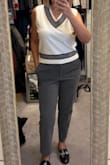 I was a bit hesitant on the sizing since it looked a little boxy in the pics, but I went with my regular size M and loved it! It's super cute and fit me perfectly, not too big, not too small. It's one of my favorite items in my closet right now! - Vanesa