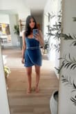 I really wanted a denim dress that I could knock around in day to night, and this little cutie fit the bill. I just turned 40. I feel fabulous in this dress, as it's not too short and fits just right. The only critique I have is that the straps are slightly long, BUT that is always an issue for me. Otherwise, it's perfect and leaves plenty of room to move around comfortably. A win! - Melissa H.