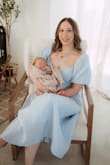I purchased this dress for newborn photos with my baby! It was very flattering on my postpartum body and was super comfortable even in the Arizona summer heat. This dress was perfect and fit as expected! - Ashley M.
