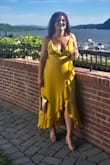 This dress was perfect for a summer wedding. Lightweight and breezy (definitely needed a good steam) and fit perfectly! The yellow color is stunning. I got soo many compliments. - Jana R.