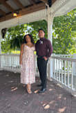 So so pretty, wore this to my boyfriend's best friend's wedding and got tons of compliments. Out of all the L dresses I tried on from here, this is the only one that fit my chest, and honestly, the cups still could have been slightly bigger. But again, the dress was just too pretty not to keep - Erika E.
