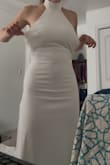 I ordered a Small the first time. The bust area was so big that my DD sister fit into it. I could fit my entire Stanley cup inside and still have loose fabric. So, I returned it (Lulus has a very easy return policy thankfully) then I ordered it in an XS; It fits better now...But again, for this being an XS, WHO IS GOING TO HAVE BIGGER THAN A C CUP???? Really weird sizing that I just wouldn't recommend if you don't have knockers. Photo is me in the XS with my most padded bra on. - Juni T.