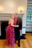 This dress is absolutely beautiful, received many compliments. Please be aware that for a square body type you must size up. Fabric does not stretch and it runs very long, so be ready to have it hemmed. - Josiner B.