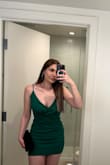 This dress is so beautiful! I received so many compliments. It's true to size and a bit stretchy. - Kimia G.