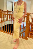 Very, very comfortable. The theme for the birthday party was yellow and white. I ordered a medium and sent them back and exchange for a large. I am 5'10" tall and 150 pounds. - Sue L.