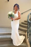 This dress was very flattering on my body, the only thing I'd change would be getting a size smaller, just because the sleeves kept falling, maybe it would have helped my chest area together. But besides that, the material was amazing! - Heidi G.