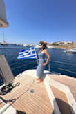 Bought dress for a vacation, blue boat day. Dress is light, perfect for summer, and fits just right - Rosie A.