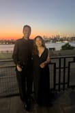 I wore this at 5 months pregnant. Beautiful dress, I had great compliments! The top is a little bit loose though, and my bust was out to play. I had to sew it so it's not as revealing. But I love the dress! - Gem G.