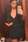 I absolutely adores this dress! I wore it for a wedding with a pair of nude heels and all could not get enough of it. On another occasion, I wore it with a pair of knee high boots and the compliments did not stop! The dress fit perfectly. It showed more cleavage than what I am used to but the thick material made it comfortable. - Sarah B.