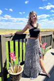 Fabric is light and perfect for a summer party! - Amanda S.
