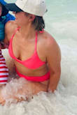 Loved the color and fabric. Felt secure while on the beach - Kayleigh S.