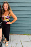 This is the greatest top EVER! Fun, colorful, playful, high fashion. Must buy for your next event although I would size up! I purchased a L and am typically a M. - BriAnne B.