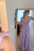 I'm tall, so the high waistband made my legs look long. It was a pretty dress, but I didn't love it enough to keep it. I didn't like how the bust flared at the side either. The top wasn't flattering on me - Katie P.