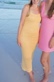 This dress was perfect for a beach picnic while I attended a bachelorette party in Destin. It was lightweight and breathable, perfect for the summer heat and humidity. The only thing that bothered me was that the slip underneath kept riding up and was not ideal to pull back down. Overall, I recommend it as I still felt pretty and comfortable in it. - Samantha
