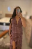 This dress is beautiful! I wasn't sure how it would look, but it is super flattering and comfortable. Can't wait to style and wear this to an upcoming wedding. - Julia G.