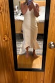 No way this is an $80 dress. Nothing like the pictures. The bottom is so bad. Definitely returning!! - Allison Z.