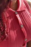 Loved the buttons, the color matches my skin tone. I will buy more shirts with this style!! - Mayerlin F.