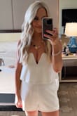 Finding the perfect white outfit for the Backstreet Boys show in Vegas was a mission, and this outfit was the jackpot! The chest was a little snug, but it was otherwise super comfortable and cute. - Sarah M.