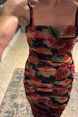 I love this dress. However, I ordered an xs based on reviews, but I was worried about the waist being tight. My waist is 26, and the dress was very tight in that area. I could zip it, but it was tight. I re-ordered
In a s and I hope that will fit perfectly! The photos are the xs. - Eileen M.