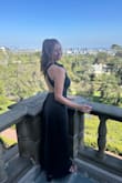 I absolutely loved this look! The back was everything. I have a bigger chest and used bo*b tape to keep the front lifted. I had a little extra fabric under the arms, but it wasn't noticeable. It was also long enough for tall girls! - Claudia B.
