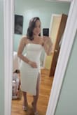 This dress made me beautiful! Received so many compliments during my birthday dinner. The torso and waist portion feels structured enough to give you the shape you're looking for. Highly recommend! - Rosemary S.