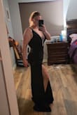 Love the quality and cut. Perfect for an Hourglass figure. Low back, and front, so be prepared if you need a lift. I received so many compliments. It is long, so I paid to have it hemmed.
I have a weight loss belly, and it hid it well with no shapewear. - Ann M.