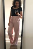 The color is even prettier in person! The fabric is super soft and feels amazing on the body. They fit really well and are so flattering. I seriously want to wear them every day! - Denise G.