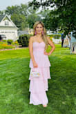 I wore this dress for a wedding, and I received a lot of compliments. It is colorful, elegant, and classy - Blanca V.