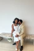 The material is great. It held me in all the right places. It was a little snug, but it's also stretchy, so I loved the way it shaped my curves. It was everything I was hoping for and more. I felt beautiful on my very special day. Thank you, Lulus! - Robin L.