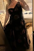 I was getting a little discouraged shopping for an upcoming wedding and purchased two previous dresses from this site that weren't flattering for my body type... so this dress was my last shot. And I LOVE it! The colors are beautiful, and the fit is great! I have to get it hemmed a little at the bottom, but overall perfect! Very happy with this purchase! - Megan H.
