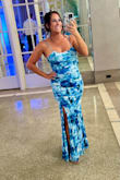 This dress was comfortable and fit beautifully! Love the colors. Perfect shore wedding guest dress. - Danielle R.