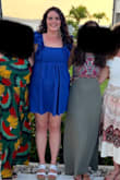 I love this dress. So comfortable.  You don't need a bra, which is nice. I've worn it in so many times and always get compliments. I also bought it in an xl, but it was loose in my bust area, so I went with the large. - Whitney P.