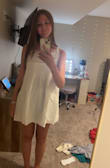 It was far too short on me and almost looked like a nightgown on me. I had high hopes for it, but it didn't turn out quite like I liked it. The top cut weird on the sides, and it's a little see through. - Alaina B.