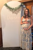 This dress was perfect for my baby in bloom baby shower. The quality is really great, the dress does not have much stretch at all, so just be aware of that if wanting to wear it while pregnant. The colors and style are so pretty. I can't wait to wear it again! - Noelle D.