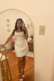 I wore this dress for my engagement photo shoot, and it looked so flattering. The floral design on the dress is really pretty too. - Mileena A.