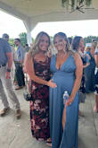 I have this dress in the floral blue and am obsessed with it. I had to order it in the maroon as well! It's my favorite wedding guest dress. Made well, true to size and gorgeous! 100/10 can't recommend it enough! - Kasey L.