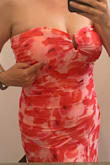 loved the look, material, length, and the fit. I bought a medium and large- both fit...the medium was a bit more snug, but looked great. The only thing I didn't like was that the seam that was supposed to be under the boob crossed right across my boobs- there wasn't enough material to go under the boobs. If the boob cup were bigger, it would be great. If you're a B or smaller, it would fit great. - Rhonda M.