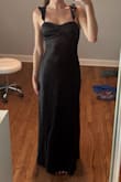 I was looking for a black tie wedding guest dress that wasn't going to be super expensive, and this was a great purchase! The material is nice and it fits well. As someone who is also on the taller side, the length worked. I'd definitely recommend it if you are looking for something simple but reliable - Jessica D.